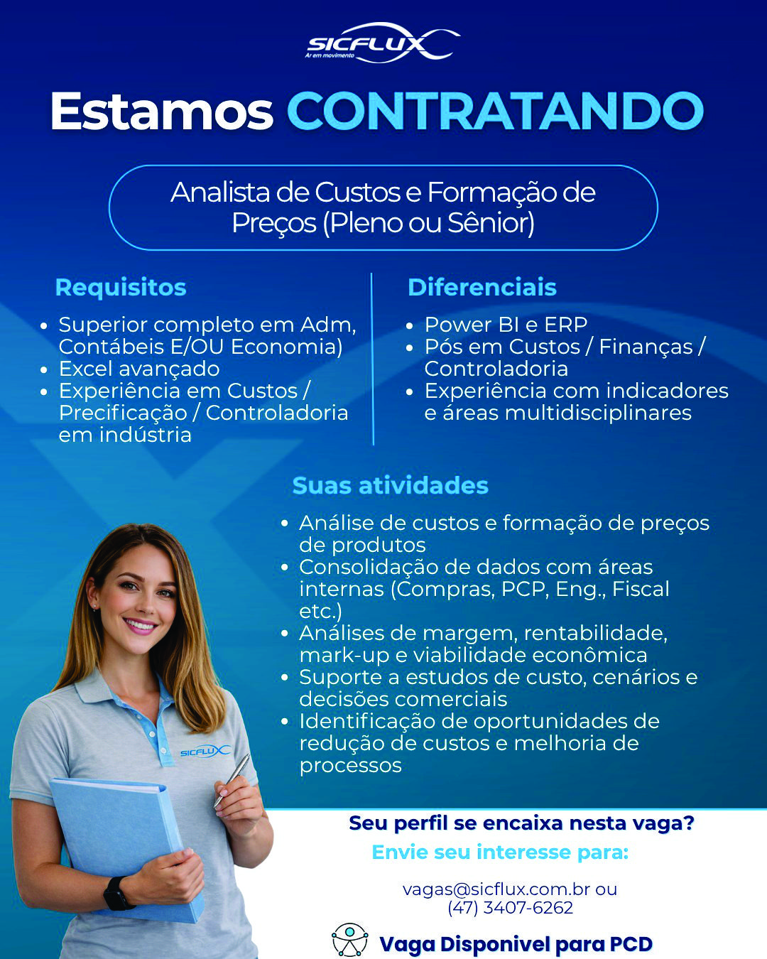 Faça parte do time Sicflux!